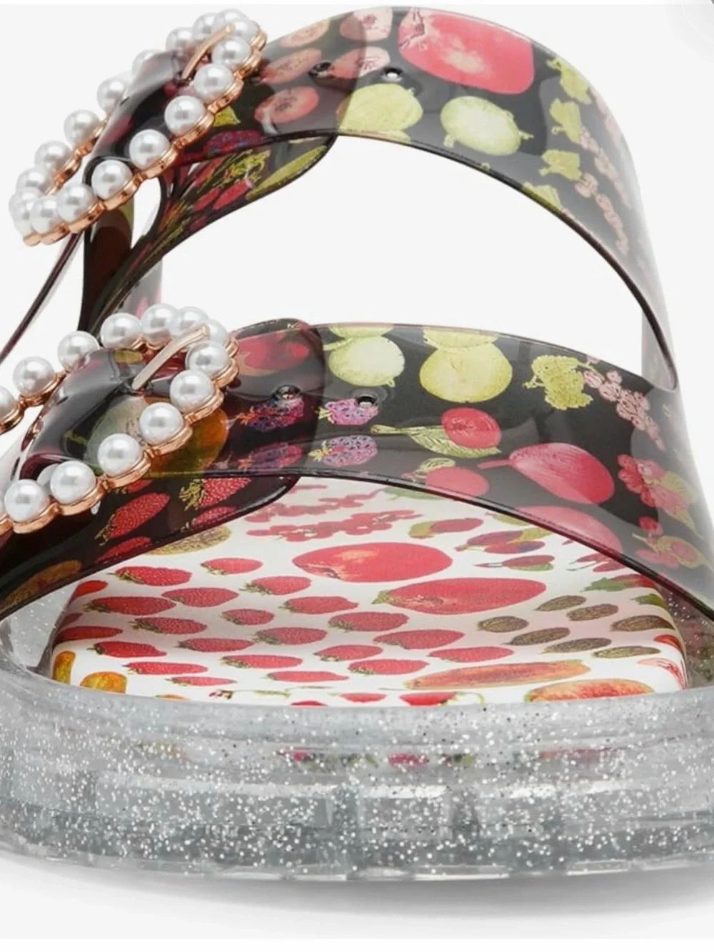 Betsey Johnson Colorful Platform Jelly Sandal Fruity Landin #083